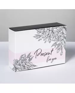 Коробка складная Present for you, 20 × 15 × 8 см арт. СМЛ-100020-2-СМЛ0004796793