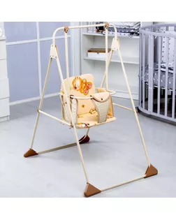 Качели детские напольные «Ветерок», бежевые рисунок МИКС арт. СМЛ-100613-1-СМЛ0004846515