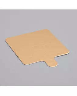 Сольерка, золото - серебро, 7,5 х 7,5 см, 0,8 мм арт. СМЛ-105179-1-СМЛ0004861374