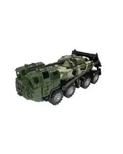 Военный тягач «Щит» с танком, цвет камуфляж арт. СМЛ-80088-1-СМЛ0004870243