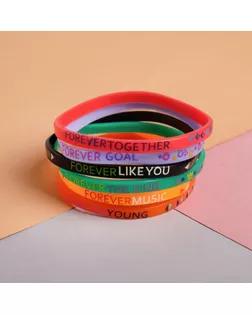Браслет Forever young, набор 6 шт., цветной арт. СМЛ-41596-1-СМЛ0004909135