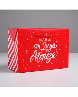 Пакет-коробка «Подарок», 28 × 20 × 13 см арт. СМЛ-93601-1-СМЛ0004922094