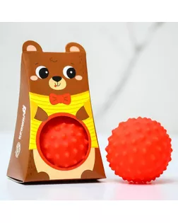 Развивающий мячик "Мишка" 1 шт. арт. СМЛ-131481-1-СМЛ0004927171