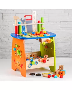 Игровой набор «Столярная мастерская» 89 деталей, 79х29,5х31 см арт. СМЛ-121697-1-СМЛ0004938896