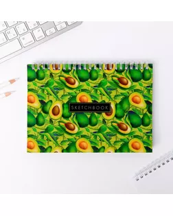 Скетчбук горизонтальный на гребне Sketchbook avocado, А5,80 листов арт. СМЛ-207055-1-СМЛ0004958968