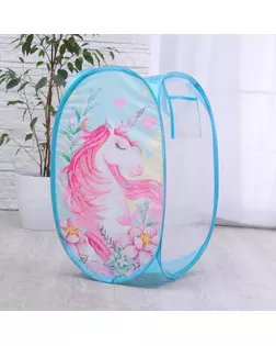 Корзина для игрушек «Единорог» 57х34х34 см арт. СМЛ-91122-1-СМЛ0004979493