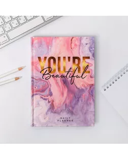 Ежедневник You're beautiful А5, 160 листов арт. СМЛ-226749-1-СМЛ0004991893