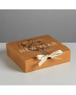 Складная коробка подарочная «Новый год», 31 × 24,5 × 9 см арт. СМЛ-101636-2-СМЛ0005004056