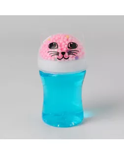 Лизун «Котик», с наполнением, блёстки, цвета МИКС арт. СМЛ-89977-1-СМЛ0005012856