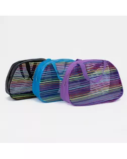 Косметичка на молнии, с ручкой, цвет МИКС арт. СМЛ-245600-1-СМЛ0000503079