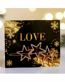 Аксессуары для волос на подложке With love (Black), 8 х 9,5 см арт. СМЛ-39741-1-СМЛ0005047408