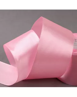 Лента атласная, 50 мм × 23 ± 1 м, цвет розовый №124 арт. СМЛ-111273-5-СМЛ0005052106