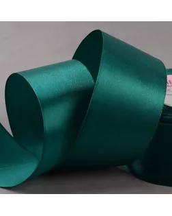 Лента атласная, 50 мм × 23 ± 1 м, цвет изумрудный №140 арт. СМЛ-111275-5-СМЛ0005052116