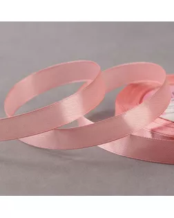 Лента атласная, 12 мм × 23 ± 1 м, цвет жемчужно-розовый №166 арт. СМЛ-111290-5-СМЛ0005052130