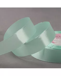 Лента атласная, 25 мм × 23 ± 1 м, цвет нежно-бирюзовый №177 арт. СМЛ-95734-7-СМЛ0005052136