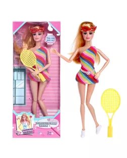 Кукла модель шарнирная "Спортсменка" с аксессуарами арт. СМЛ-136076-1-СМЛ0005066316