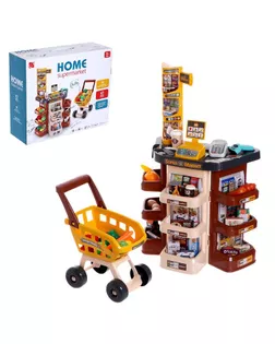 Игровой модуль "Супермаркет", 47 предметов, коричневый арт. СМЛ-107041-1-СМЛ0005081503