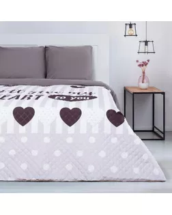 Купить Покрывало "Этель" 2 сп My heart, 180х220 ±5 см, микрофибра арт. СМЛ-189496-1-СМЛ0005092833 оптом в Нижнем Тагиле