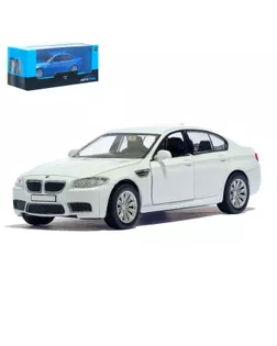 Машина металлическая BMW M5, 1:32, инерция, цвет белый арт. СМЛ-100801-1-СМЛ0005094601