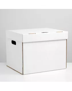 Коробка для хранения, белая, 40 х 34 х 30 см арт. СМЛ-86248-1-СМЛ0005094812
