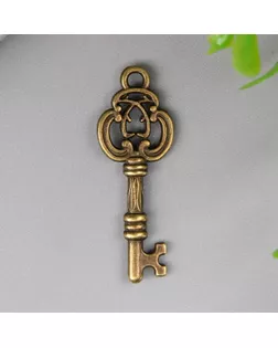 Подвеска "Ключ" состаренная бронза 1х2,5 см арт. СМЛ-41734-1-СМЛ0005095849