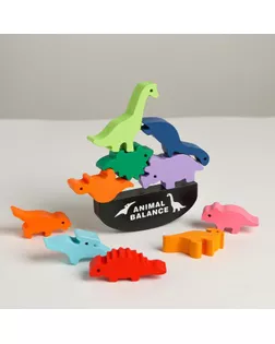 Развивающая игра балансир «Динозавры» 13×20,5×3 см арт. СМЛ-91017-1-СМЛ0005096148