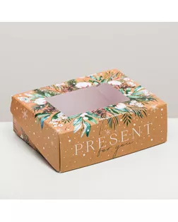 Коробка складная Present, 10 × 8 × 3.5 см арт. СМЛ-101612-1-СМЛ0005097342