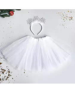 Карнавальный набор «Маленькая снежинка» ободок, юбка арт. СМЛ-123175-1-СМЛ0005113332