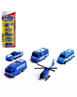 Набор машин «Полиция», 5 штук арт. СМЛ-129229-1-СМЛ0005148761