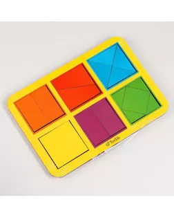 Квадраты Никитина 1 уровня, 6 квадратов (бизиборды) арт. СМЛ-88702-1-СМЛ0005167714