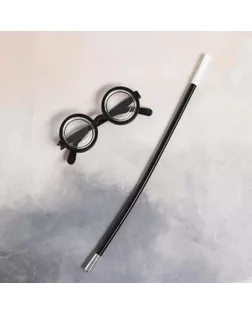 Карнавальный набор «Волшебник Поттер» очки, палочка арт. СМЛ-131254-1-СМЛ0005169382