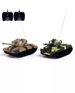 Танковый бой "Военная стратегия", на радиоуправлении, 2 танка, свет и звук арт. СМЛ-132332-1-СМЛ0005213986