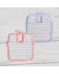 Нагрудник для куклы вязанный, цвета МИКС арт. СМЛ-90648-1-СМЛ0005215300