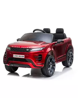 Электромобиль Range Rover Evoque, кожаное сидение, EVA колеса, цвет бордовый глянец арт. СМЛ-137215-1-СМЛ0005217509