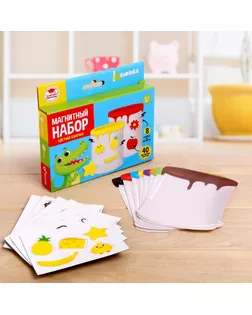 Магнитный набор "Цветные баночки" арт. СМЛ-124584-1-СМЛ0005218377