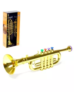 Игрушка музыкальная "Труба", цвета МИКС арт. СМЛ-134535-1-СМЛ0005246345