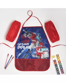 Набор детский для творчества "Optimus Prime" Transformers (фартук 49х39 см и нарукавники) арт. СМЛ-134741-1-СМЛ0005271007