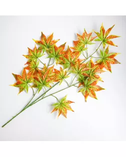 Декор «Листья на ветке» цвет зелёно-жёлто-оранжевый арт. СМЛ-115827-1-СМЛ0005274856