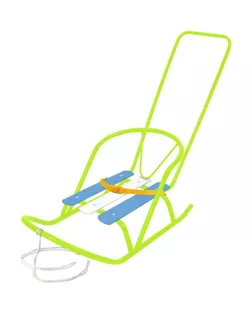 Санки кукольные с толкателем, цвет: лимонный СКУ2/Л арт. СМЛ-109431-1-СМЛ0005275049