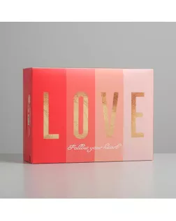 Коробка складная «Любовь», 22 × 30 × 10 см арт. СМЛ-116923-1-СМЛ0005276623