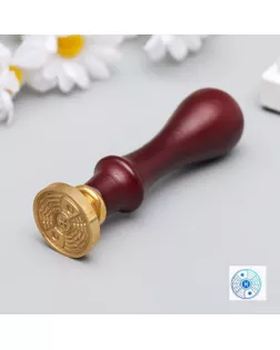 Печать для сургуча с деревянной ручкой "Знак зодиака - Рыбы" 9х2,5х2,5 см арт. СМЛ-132873-1-СМЛ0005279028