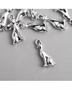 Декор для творчества металл "Сфинкс" серебро 2х0,8 см арт. СМЛ-144720-1-СМЛ0005279235