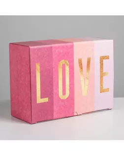 Коробка сборная «Любовь», 26 × 19 × 10 см арт. СМЛ-117748-3-СМЛ0005294608