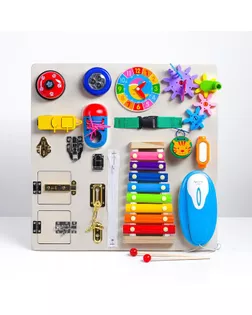 Бизиборд "Сказка" 45,5х45,5х5 см арт. СМЛ-123270-1-СМЛ0005295993