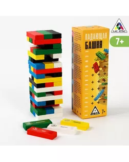 Коммуникативная игра "Падающая башня", 54 бруска, 7+ арт. СМЛ-139537-1-СМЛ0005361445