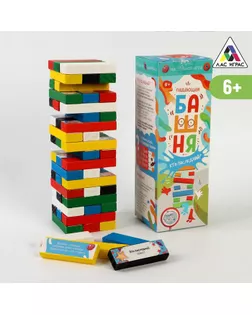Настольная игра "Падающая башня, Кто последний?", 54 бруска, 6+ арт. СМЛ-139538-1-СМЛ0005361446