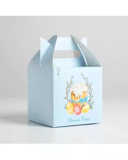 Коробка складная «Светлой Пасхи», 14 × 14 × 14 см 2678933 арт. СМЛ-135626-1-СМЛ0005372587