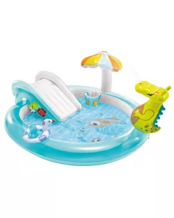 Игровой центр «Крокодильчик», 201 х 170 х 84 см, с горкой и игрушками, от 2 лет, 57165NP арт. СМЛ-131585-1-СМЛ0005383597