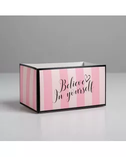 Складная коробка «Розовая», 12 × 17 × 10 см арт. СМЛ-130789-1-СМЛ0005386337