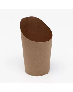 Упаковка для картофеля фри, крафт, 13,2 х 9,1 х 6 см арт. СМЛ-115695-1-СМЛ0005393849